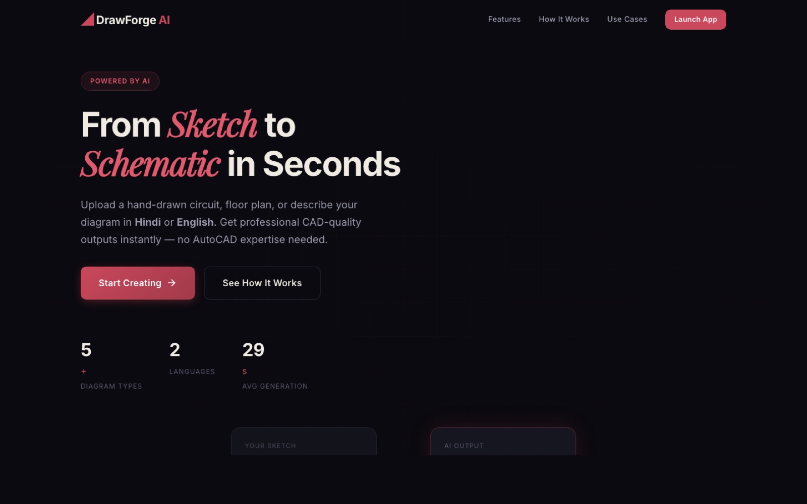 DrawForge AI - live preview